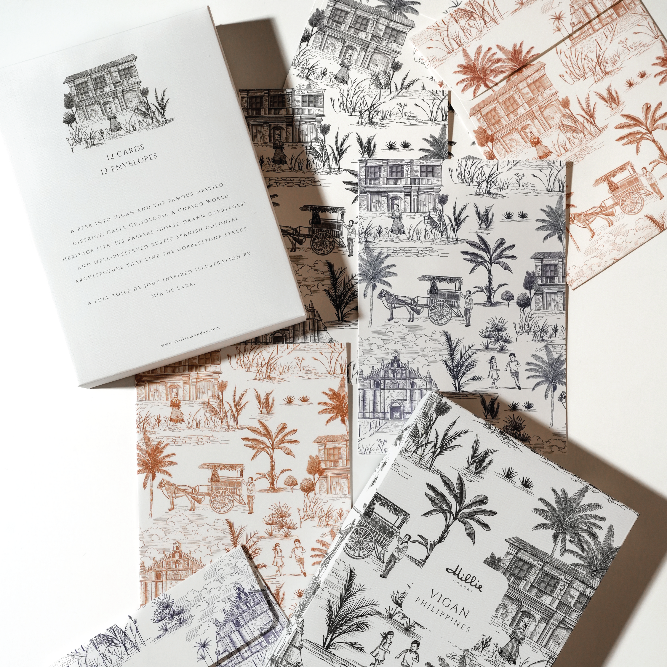Vigan - Cards and Envelopes (set of 12)