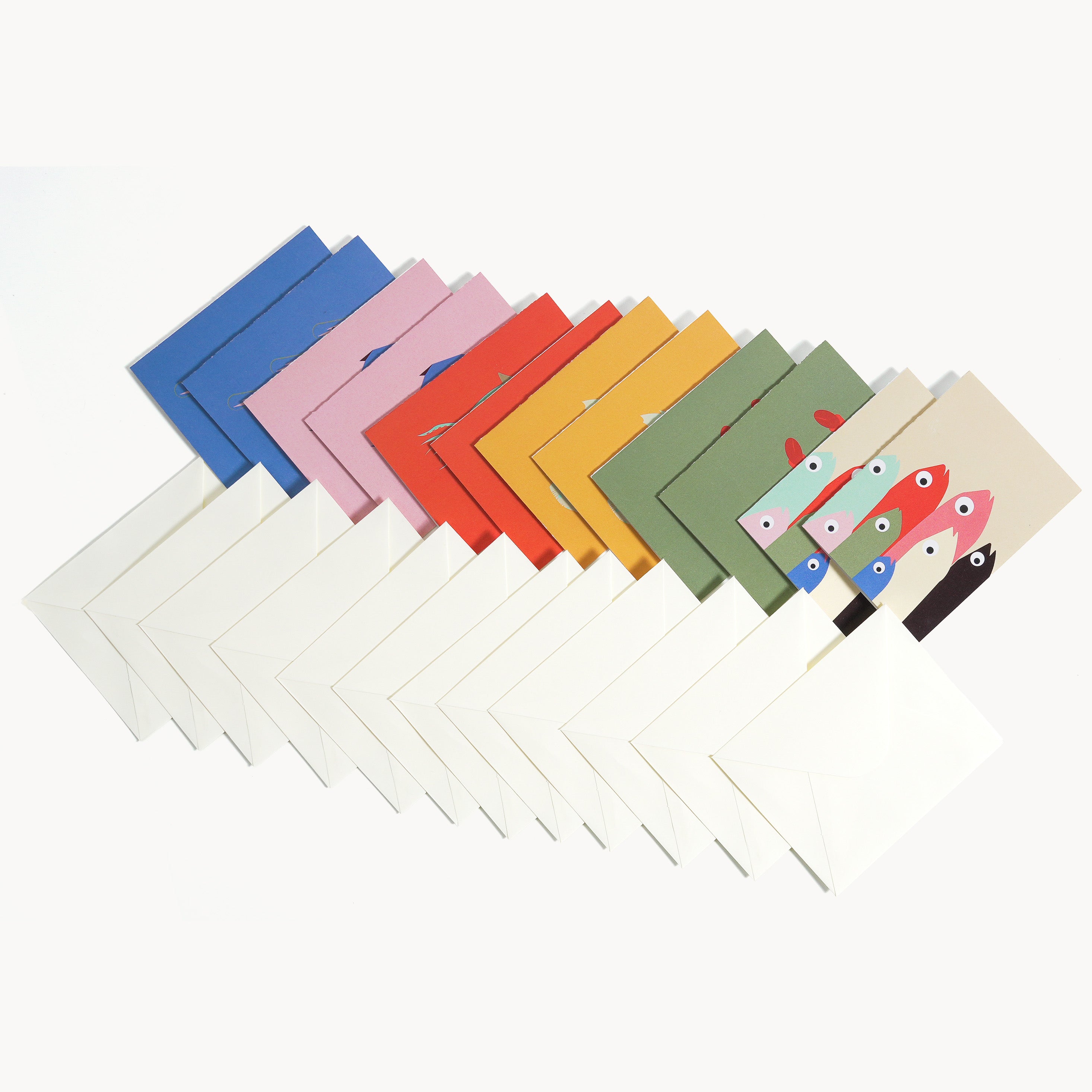 Dampa - Folded Cards with Envelopes Design 2 (set of 12)