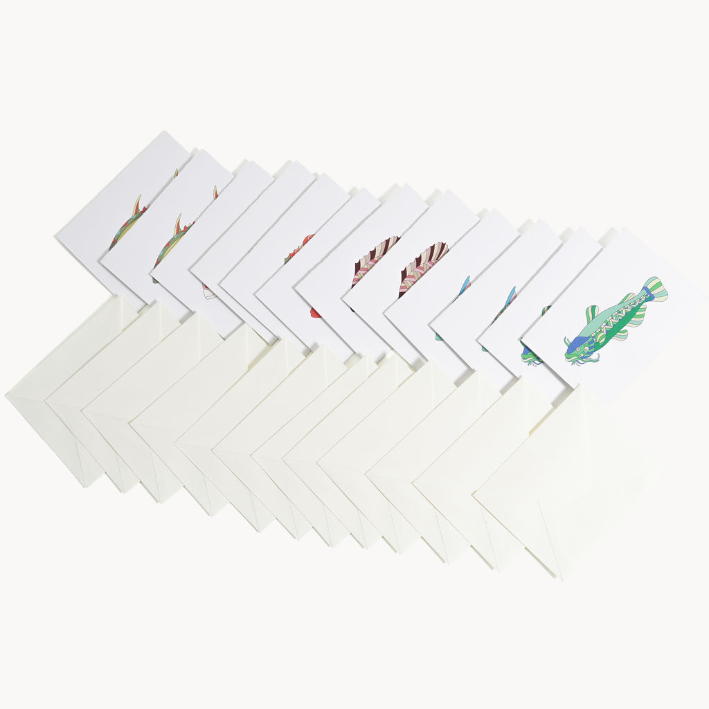Dampa - Folded Cards with Envelopes Design 1 (set of 12)