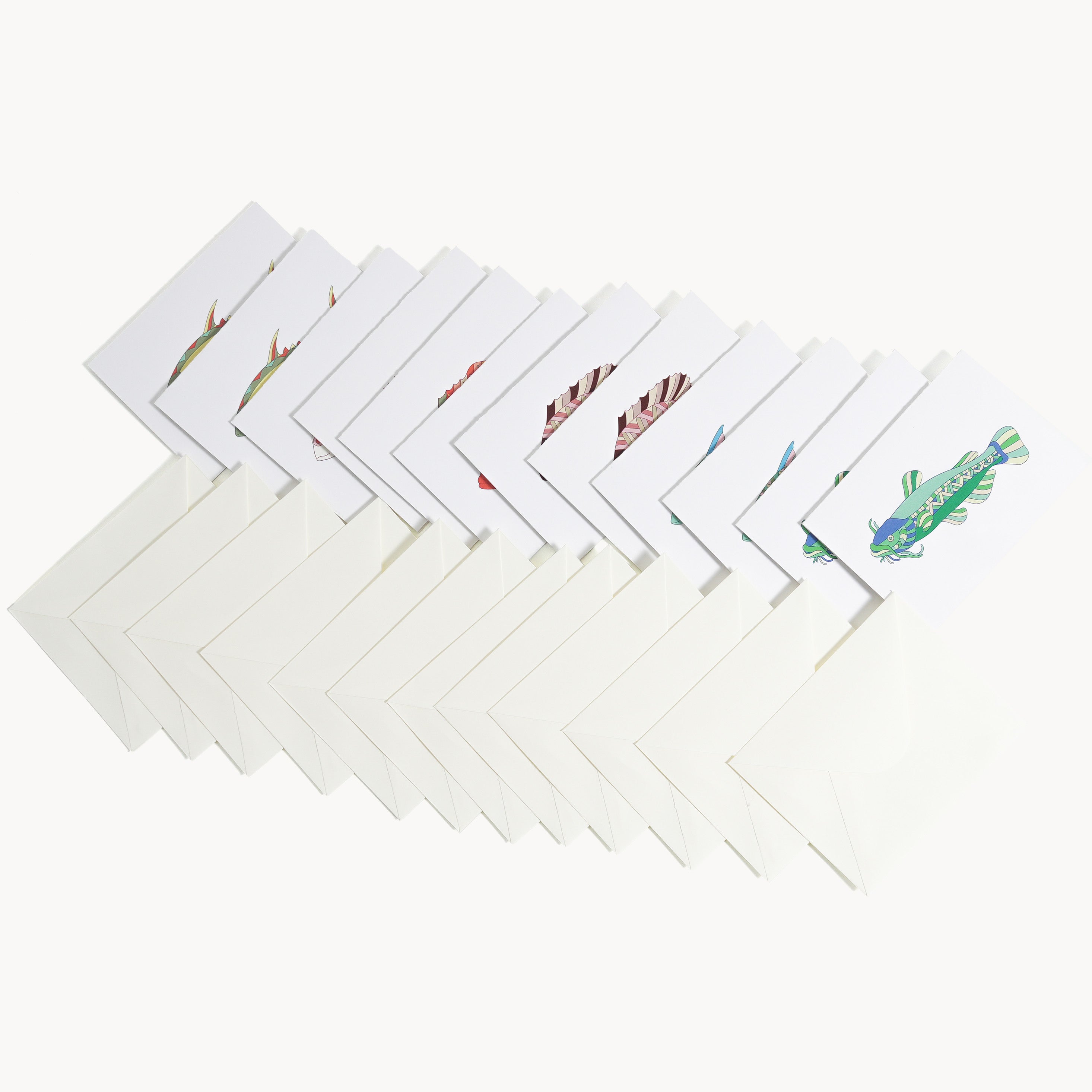 Dampa - Folded Cards with Envelopes Design 1 (set of 12)