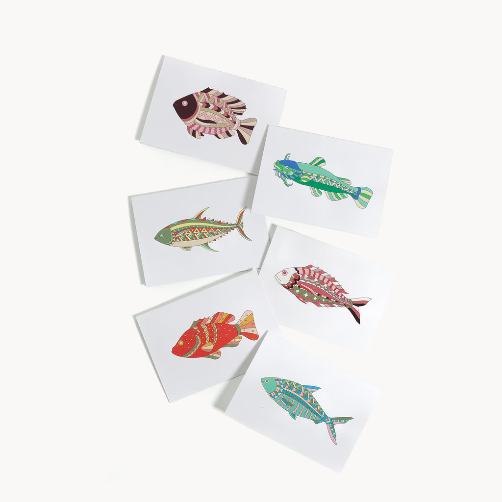 Dampa - Folded Cards with Envelopes Design 1 (set of 12)