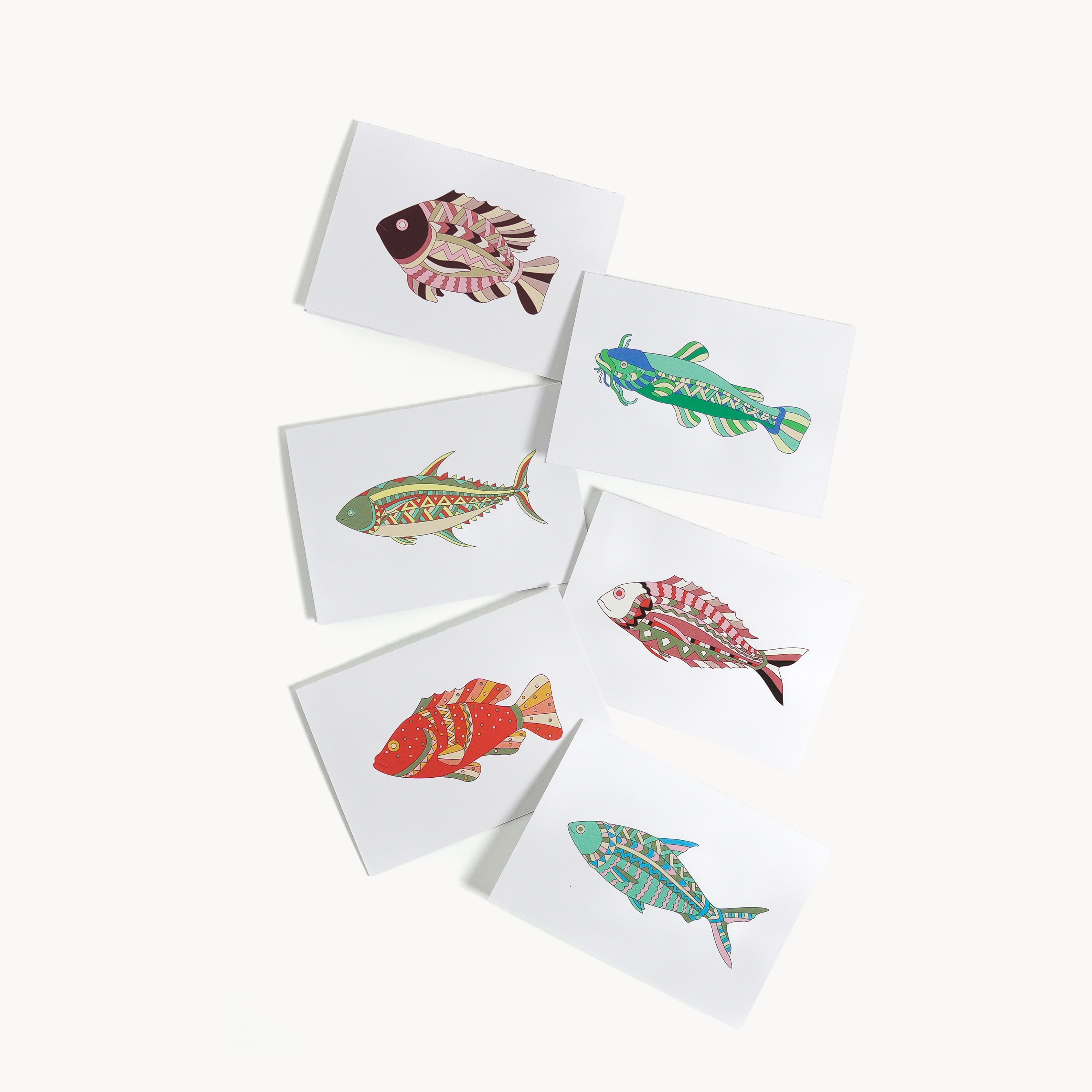 Dampa - Folded Cards with Envelopes Design 1 (set of 12)