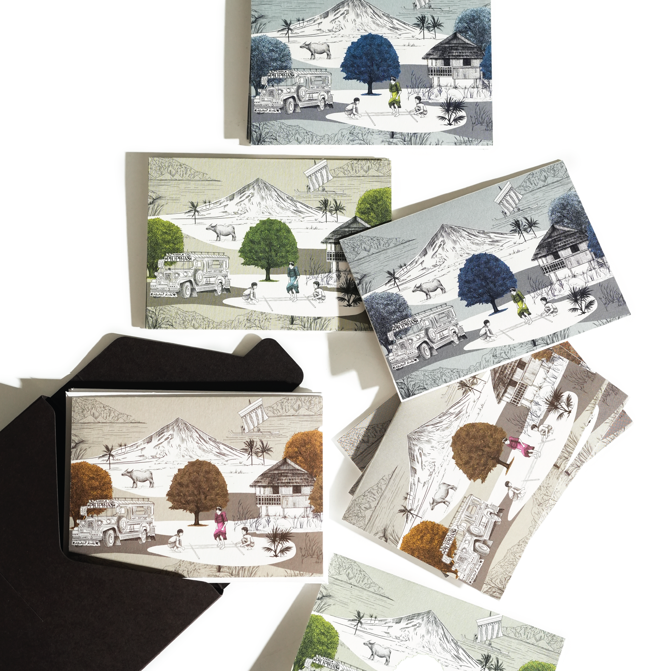 Pilipinas - Folded Cards and Envelopes (set of 12)