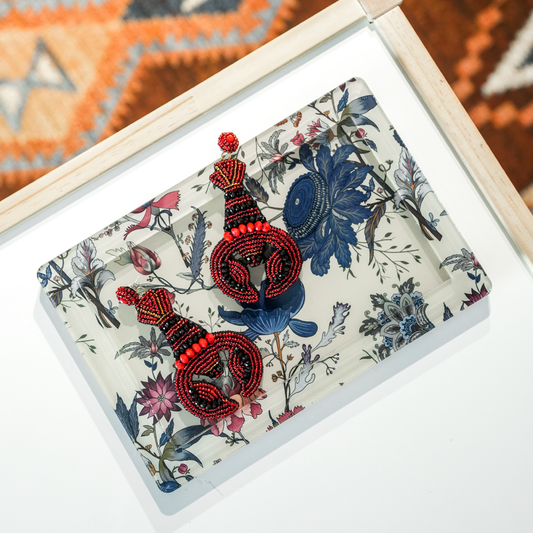 Floretta Beige - Acrylic Tray