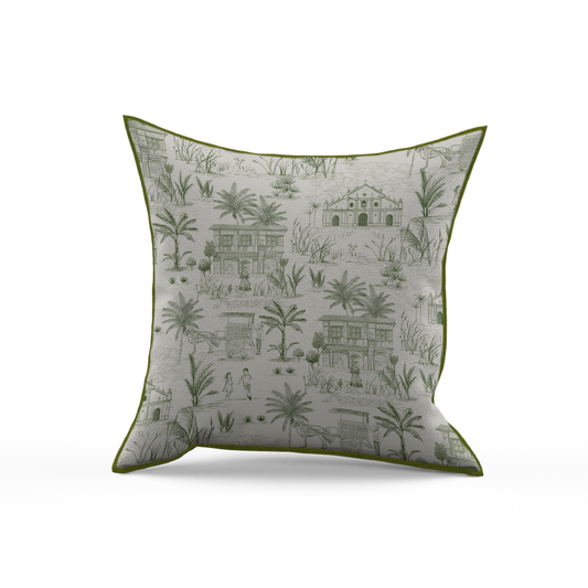 Vigan Verde - Throw Pillow Cover
