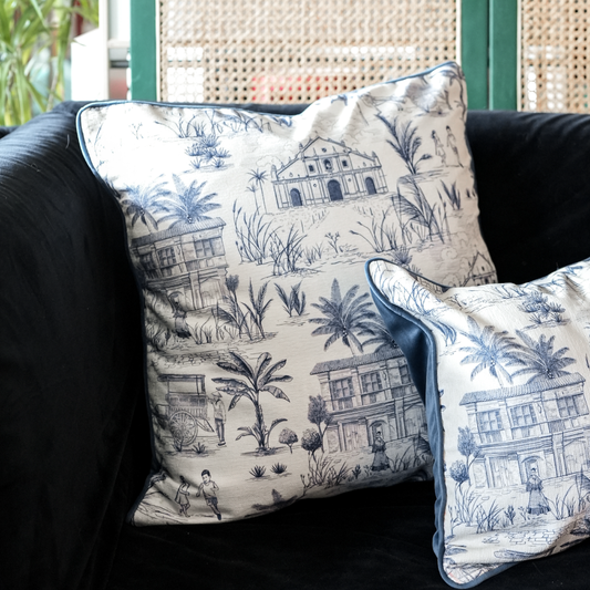 Vigan Azul - Throw Pillow Cover