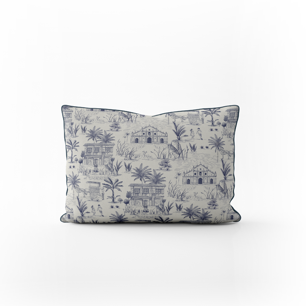 Vigan Azul - Lumbar Pillow Cover