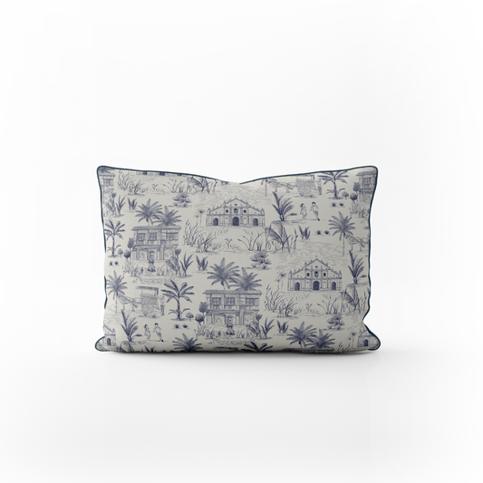 Vigan Azul - Lumbar Pillow Cover