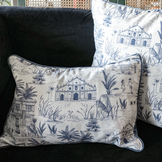 Vigan Azul - Lumbar Pillow Cover