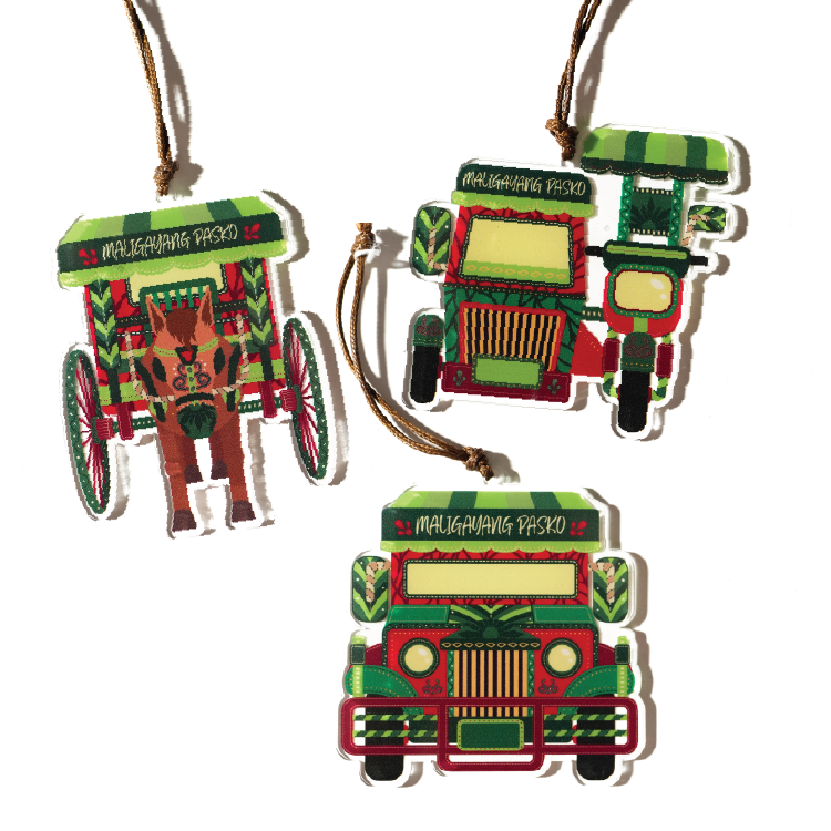 Lakbay Ornaments (set of 3)