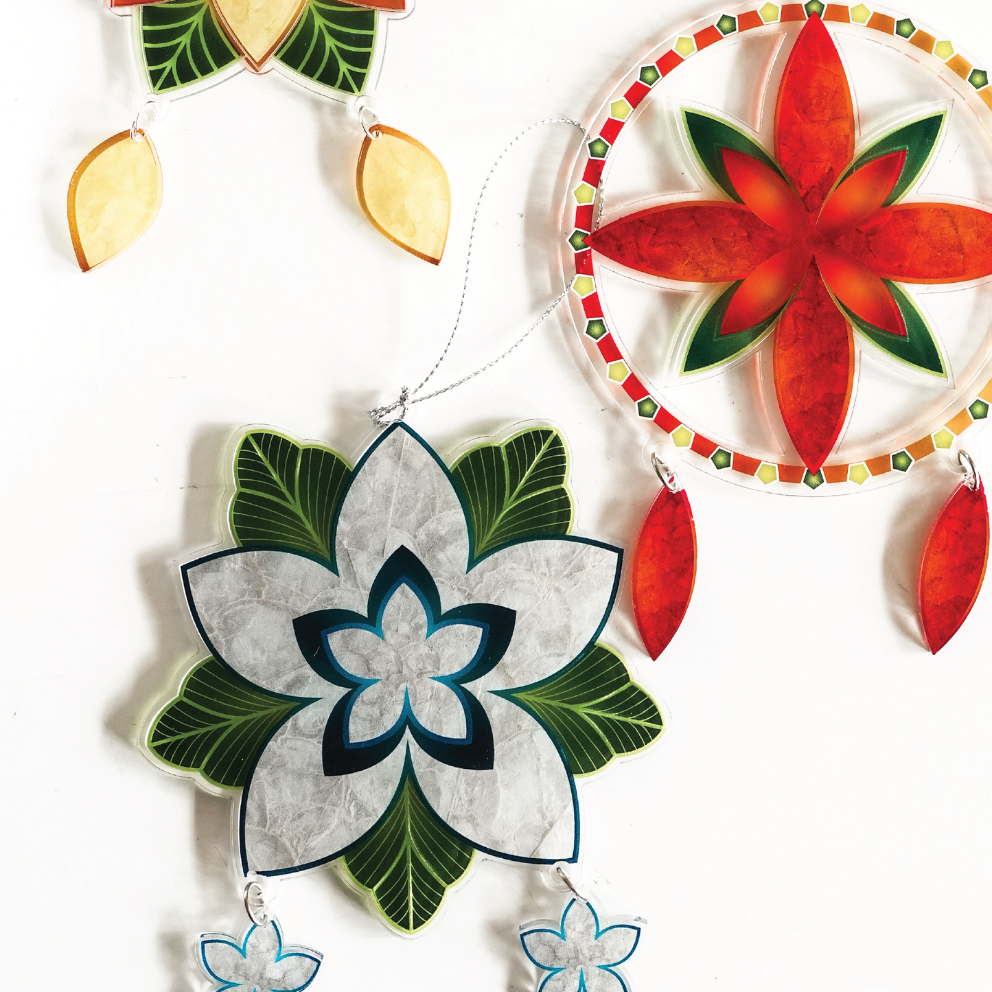 Flores Ornaments (set of 3)