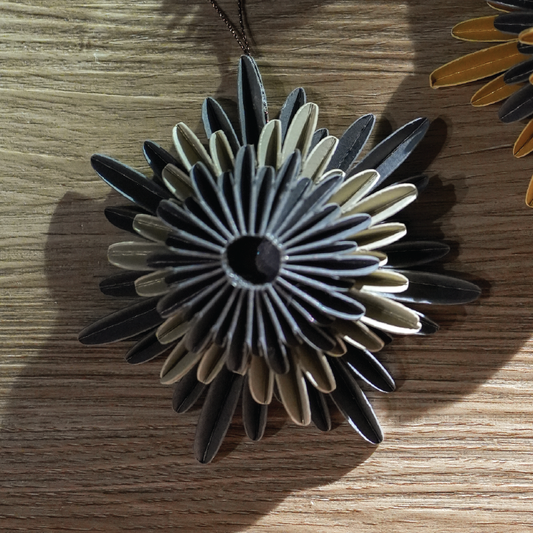 Paper Rosette Kayumanggi  - Ornaments