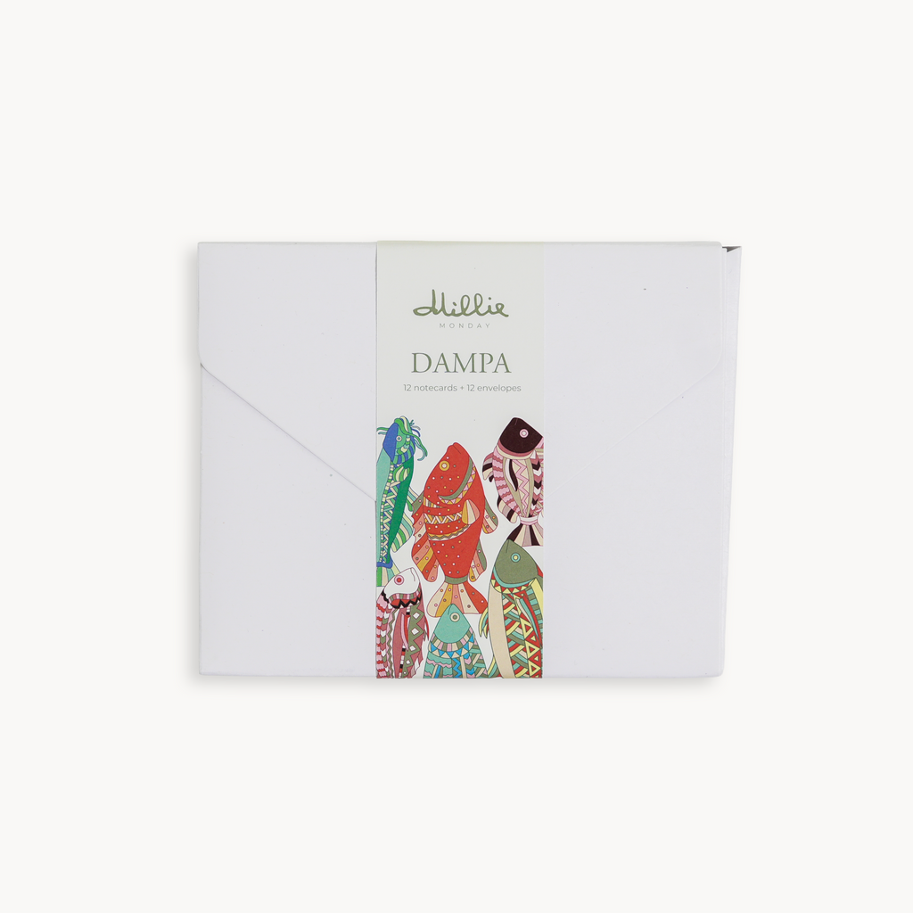 Dampa - Folded Cards with Envelopes Design 1 (set of 12)