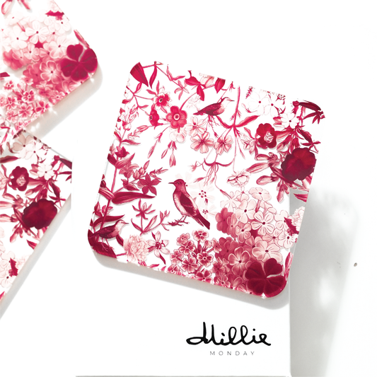 Millie Ruby - Acrylic Coaster (set of 4)