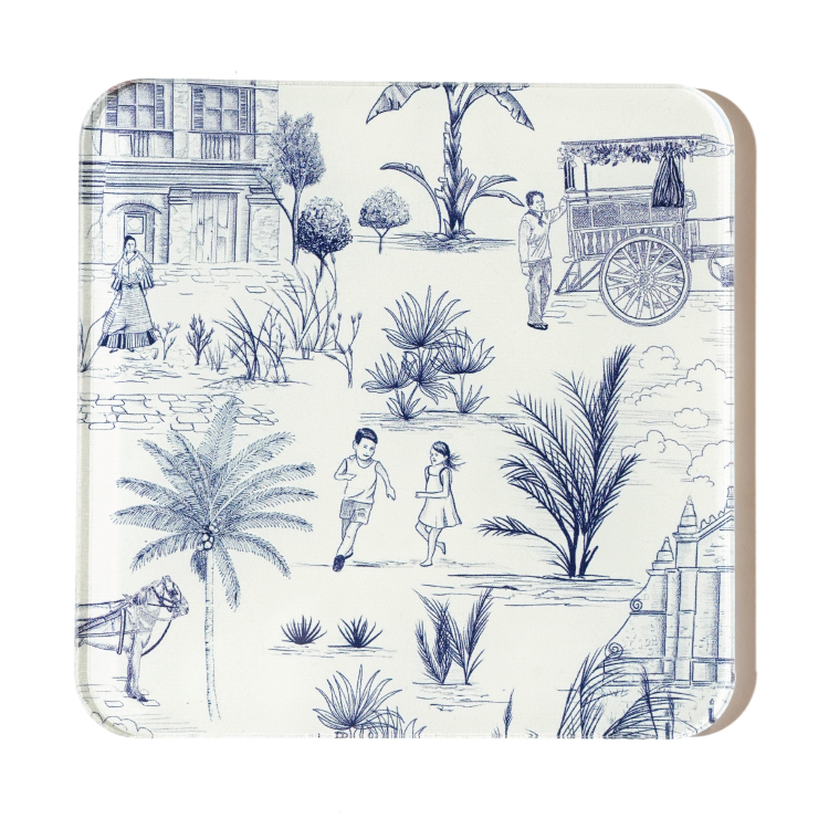Vigan Azul - Acrylic Coaster (set of 4)
