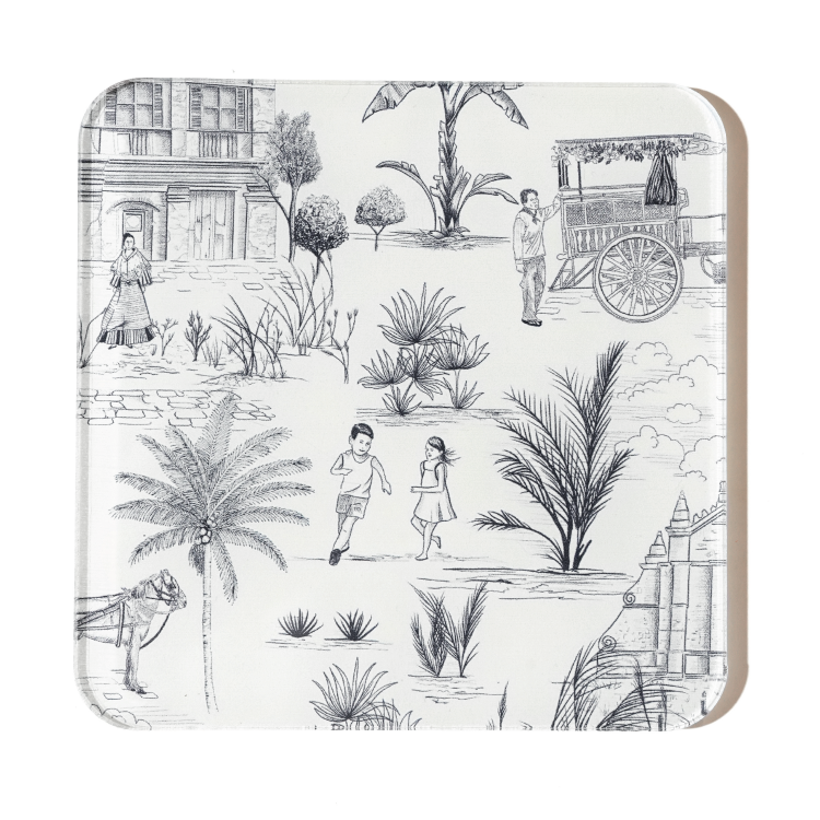 Vigan Crema - Acrylic Coaster (set of 4)