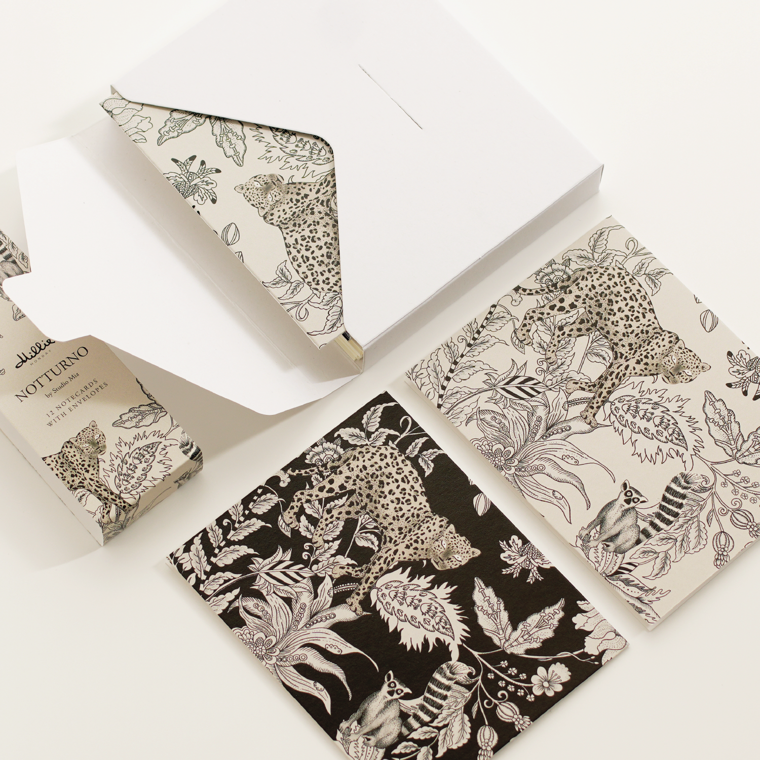 Notturno - Folded Cards and Envelopes (set of 12)