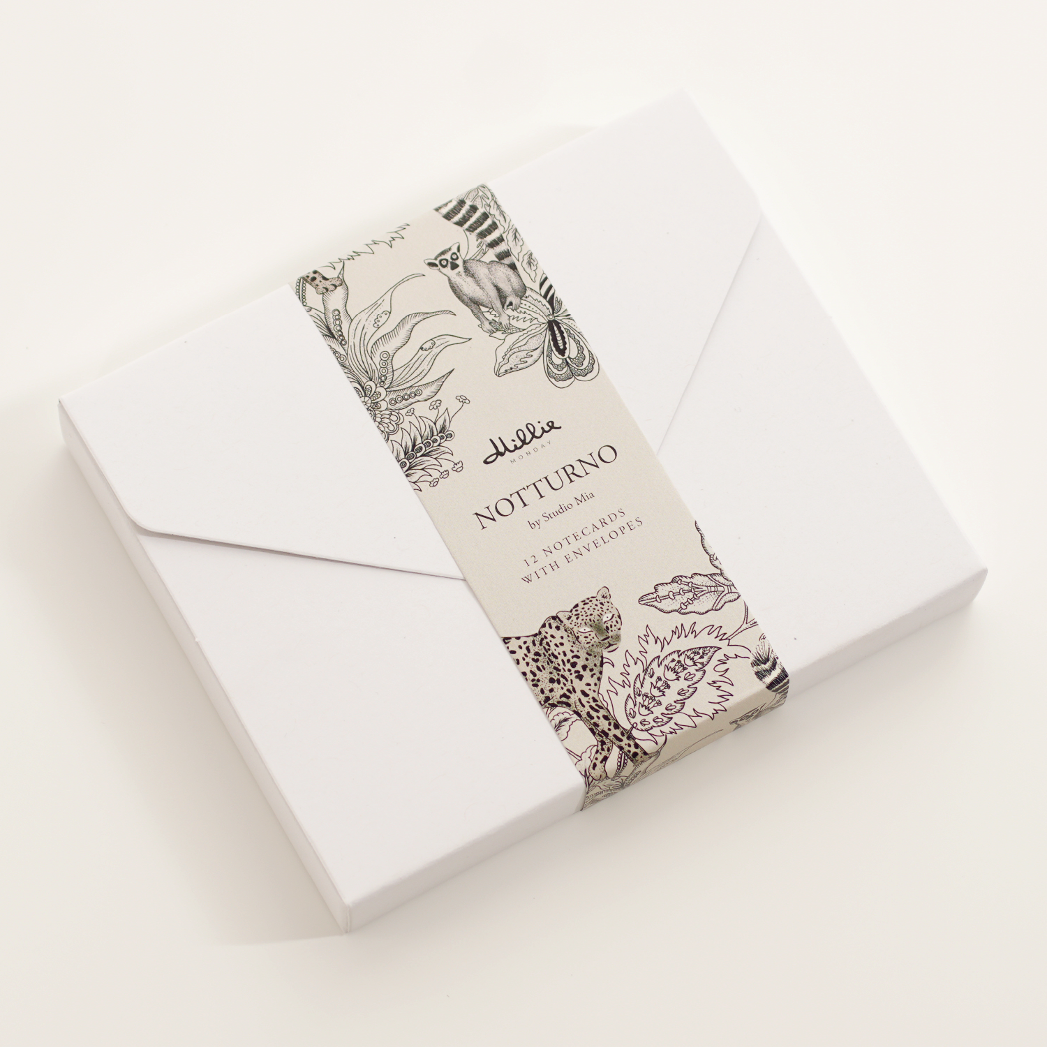 Notturno - Folded Cards and Envelopes (set of 12)