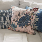 Floretta Pink - Throw Pillow Cover