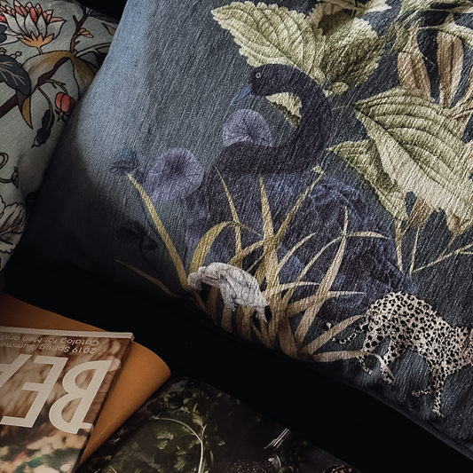 Evergreen Rain - Throw Pillow Cover