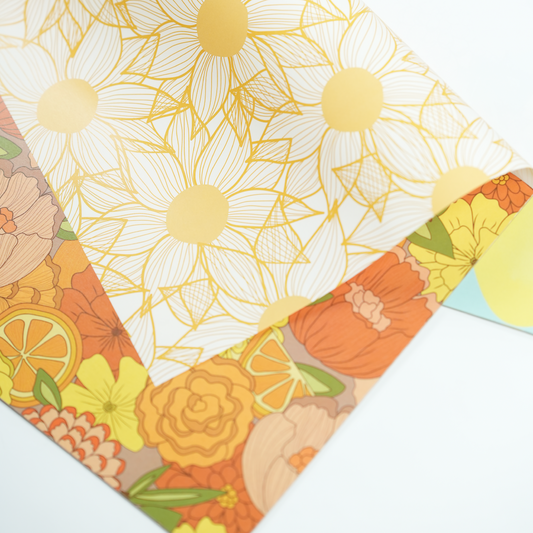 Blooming Orange - Paper Placemats