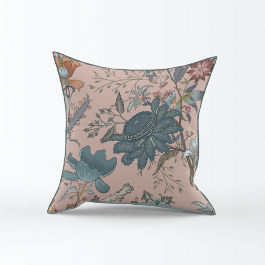 Floretta Pink - Throw Pillow Cover