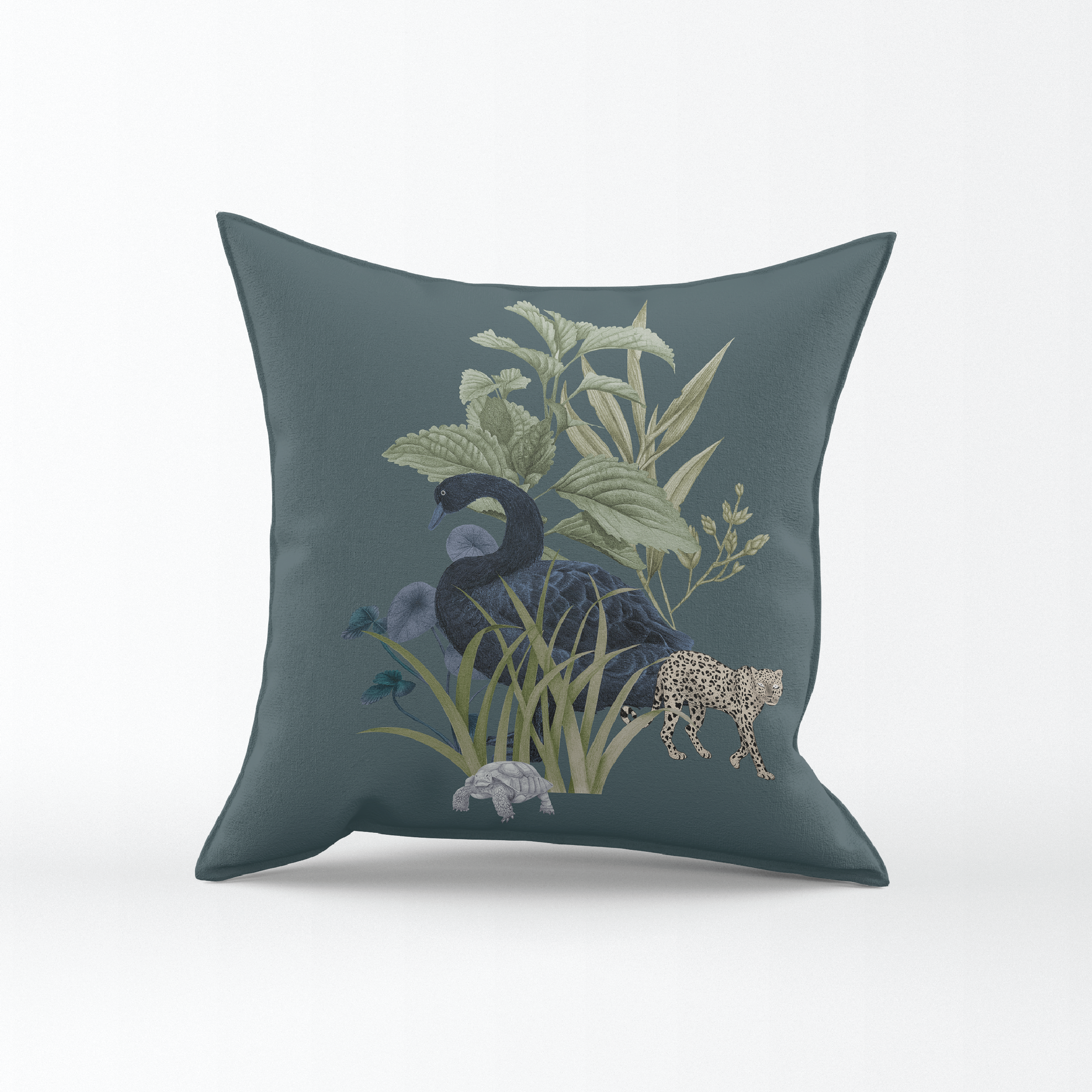 Evergreen Rain - Throw Pillow Cover