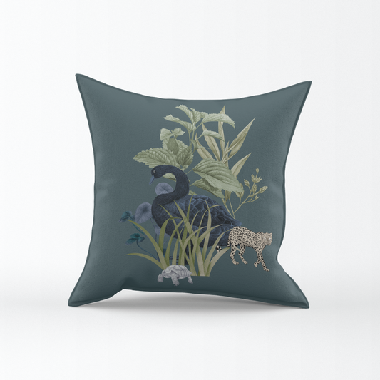 Evergreen Rain - Throw Pillow Cover