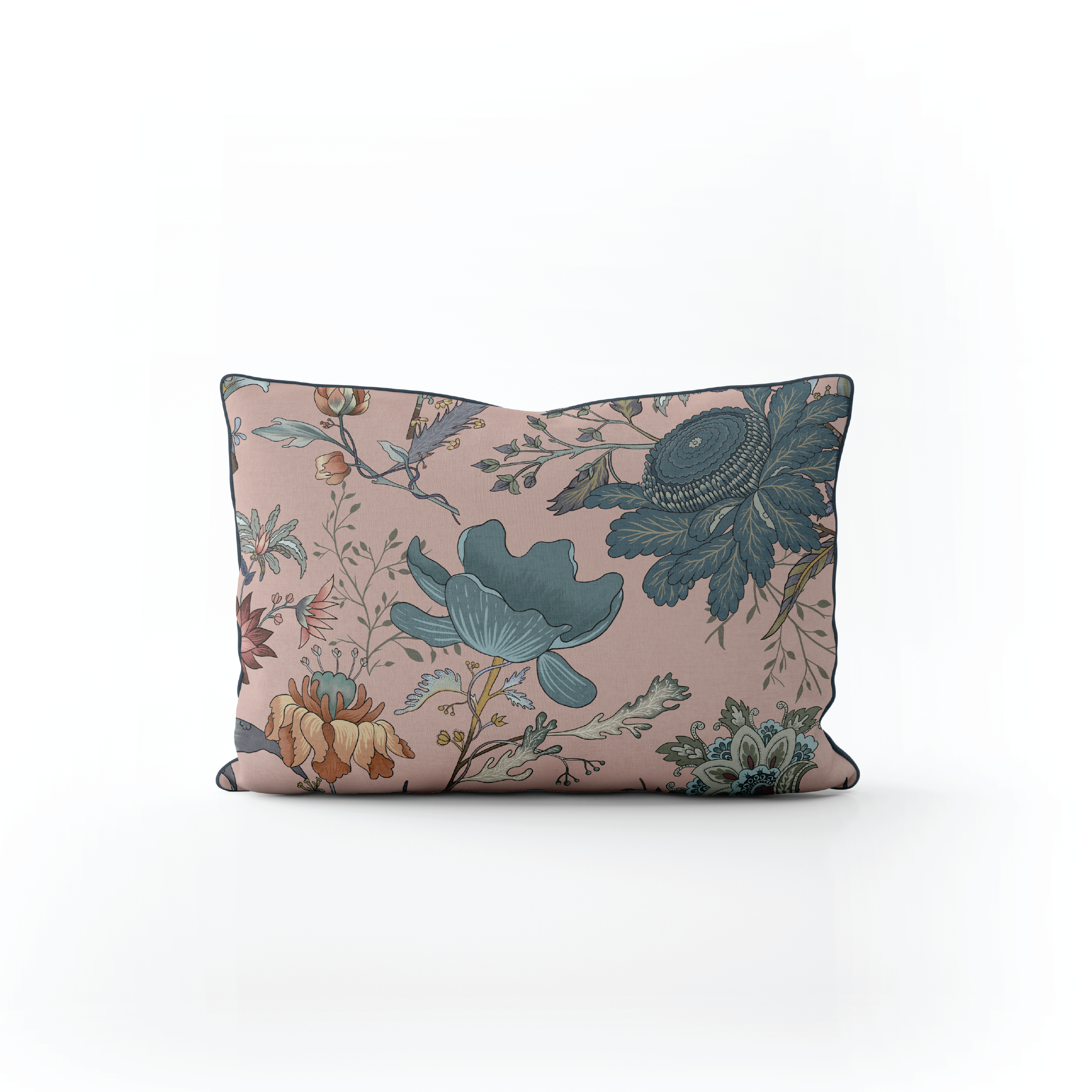 Floretta Pink - Lumbar Pillow Cover
