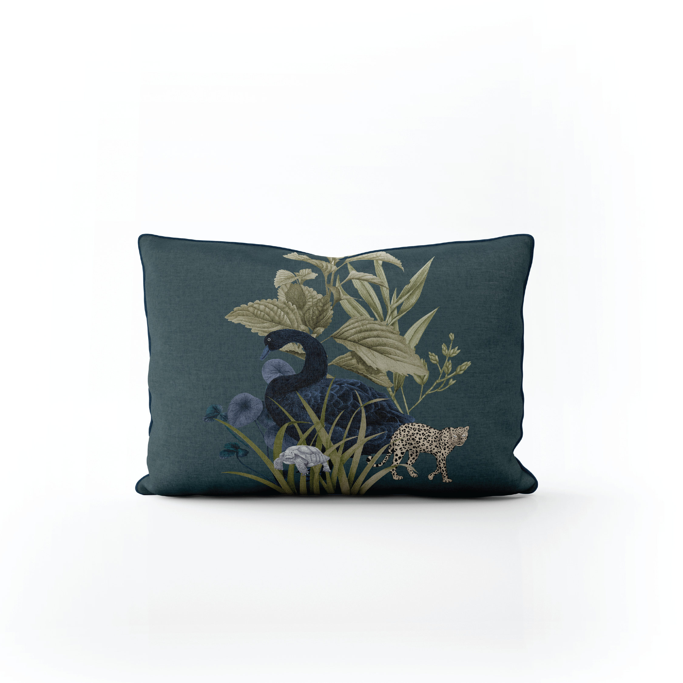 Evergreen Rain - Lumbar Pillow Cover