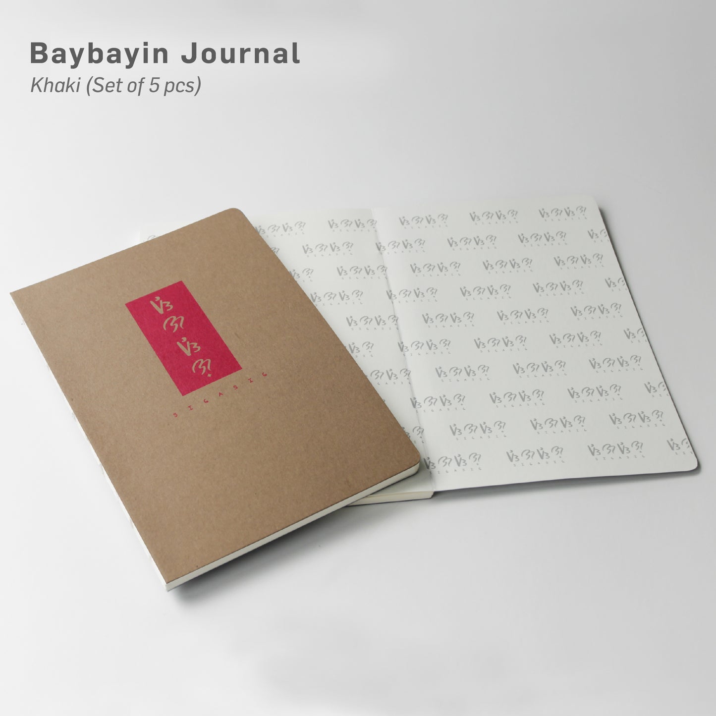 Baybayin Khaki - Journal (set of 5)